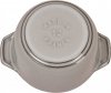 STAUB LA COCOTTE Mały Garnek Okrągły 725 Ml, Grafitowy La Cocotte